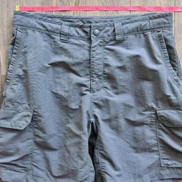 The North Face Paramount Active Cargo Shorts Size 34 Gray Nylon Hiking 9" - Picture 7 of 9